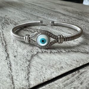 Silver Evil Eye Bracelet